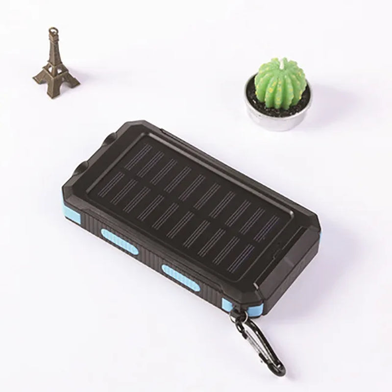 Solar Power Bank 20000Mah IP67 Waterproof Portable Solar Charger Powerbank External Battery Pack Power Bank with SOS LED Light