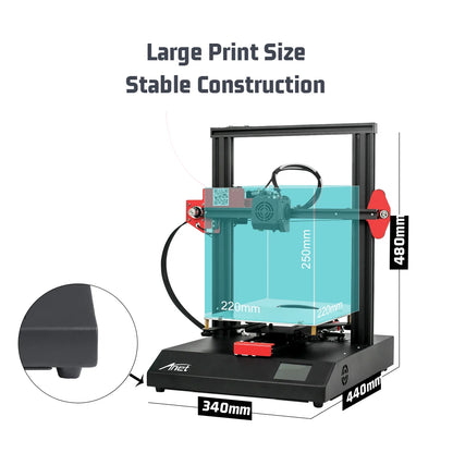 3D Printer ET4 Metal Frame Module Assembly with Auto Leveling/Resume Printing/Filament Detection,High Precision 3D Printer