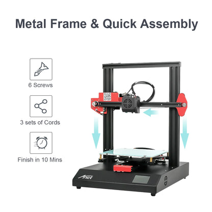 3D Printer ET4 Metal Frame Module Assembly with Auto Leveling/Resume Printing/Filament Detection,High Precision 3D Printer