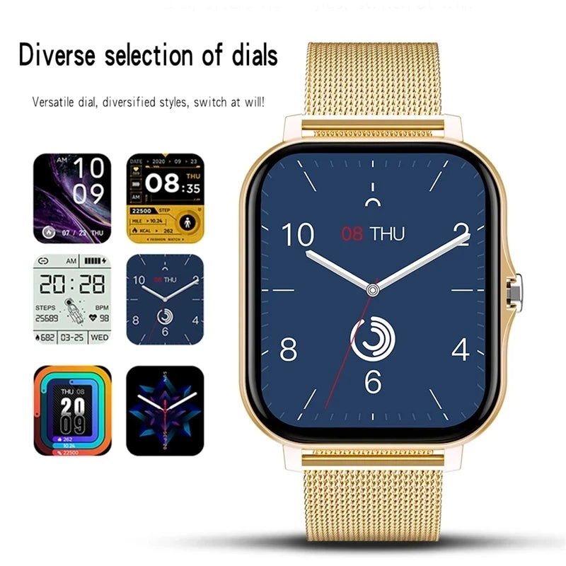 2023 New Bluetooth Call Smart Watch Men Women Sleep Heart Rate Blood Pressure Sport Smart Clock Fashion Ladies Smartwatch Woman