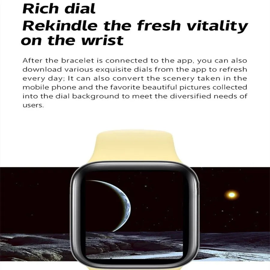 Smart Watch Answer Call Music Player Health Sport Bracelet Fitness Tracker Custom Dial Smartwatch Women Men Gift 2024 New Clock