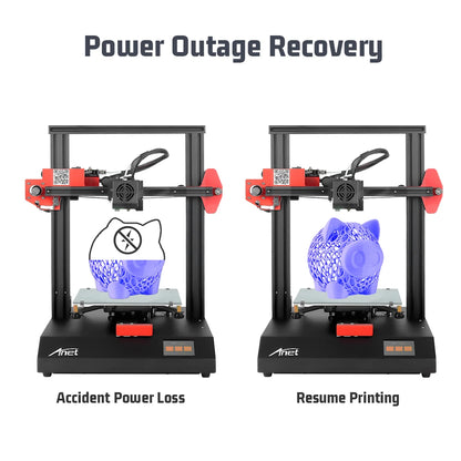 3D Printer ET4 Metal Frame Module Assembly with Auto Leveling/Resume Printing/Filament Detection,High Precision 3D Printer