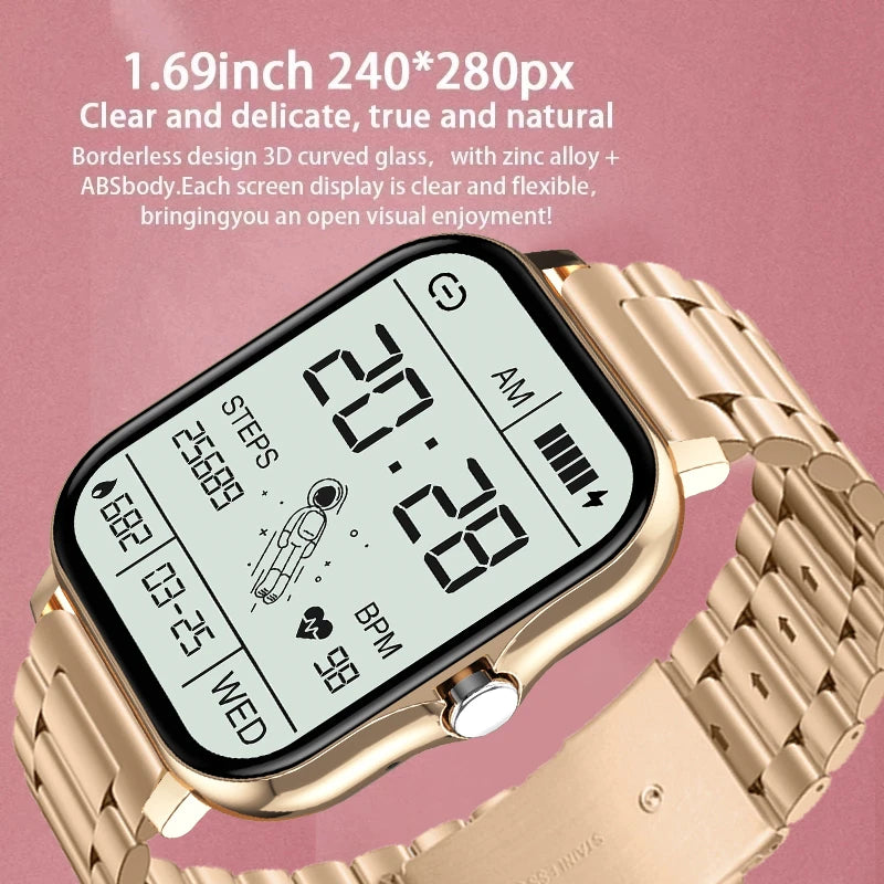 2023 New Bluetooth Call Smart Watch Men Women Sleep Heart Rate Blood Pressure Sport Smart Clock Fashion Ladies Smartwatch Woman